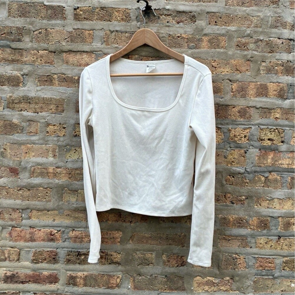 Vintage No Boundaries Womens Ribbed Knit Scoop Neck Long Sleeve Stretch XL 16-18